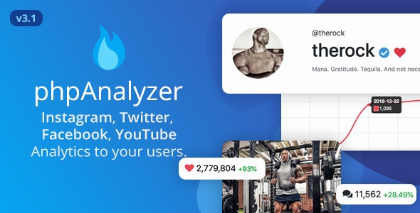 phpAnalyzer v3.1.2 - Social Media Analytics Statistics Tool ( Instagram, Twitter, YouTube, Facebook ) - nulled &raquo; Premium Scripts, Plugins &amp; Mobile