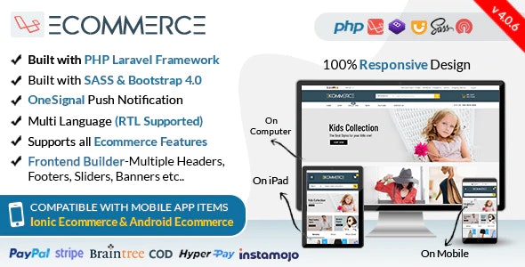 Laravel Ecommerce v4.0.18 - Universal Ecommerce/Store Full Website with Themes and Advanced CMS/Admin Panel » Premium Scripts, Plugins & Mobile