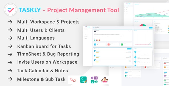 TASKLY - Project Management Tool » Premium Scripts, Plugins & Mobile