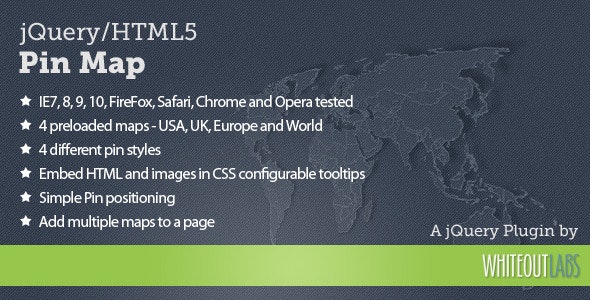 jQuery/HTML5 Pin Map » Premium Scripts, Plugins & Mobile