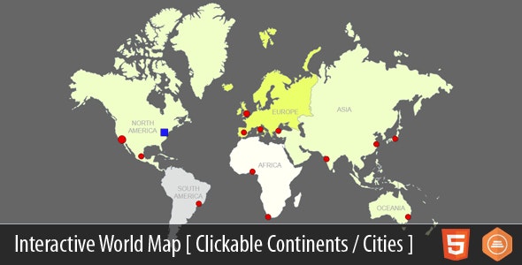 Interactive World Map With Cities v4.1 » Premium Scripts, Plugins & Mobile