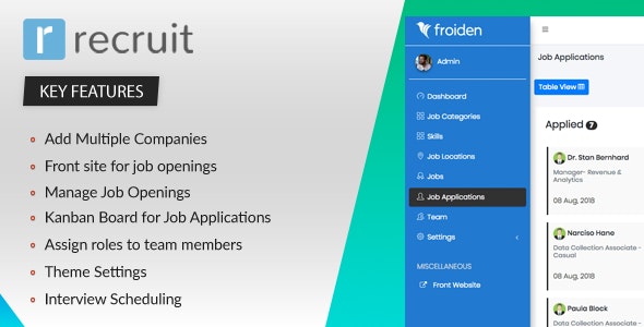 Recruit v2.2.0 - Recruitment Manager - nulled » Premium Scripts, Plugins & Mobile