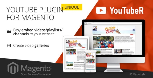 YouTubeR v2.0.4 - unique YouTube video gallery for Magento » Premium Scripts, Plugins & Mobile