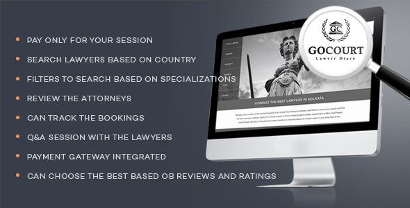GOCOURT - Online Lawyer Booking Solutions » Premium Scripts, Plugins & Mobile