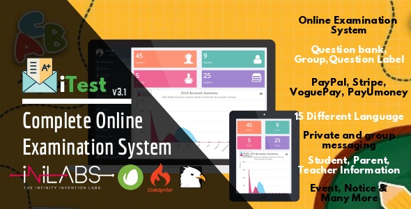 iTest v3.1 - Complete Online Examination System &raquo; Premium Scripts, Plugins &amp; Mobile