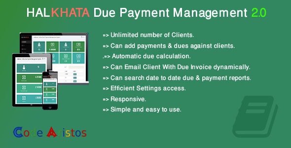 Halkhata v2.0 - Due Payment Management » Premium Scripts, Plugins & Mobile