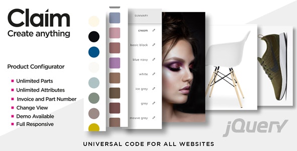 Claim v1.5 - JQuery Multi-purpose Visual Product Configurator » Premium Scripts, Plugins & Mobile