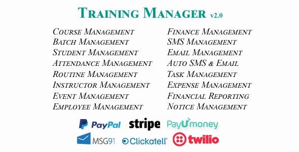 Training Manager v2.0 - Ultimate Training / Coaching / Learning Center Management System » Premium Scripts, Plugins & Mobile