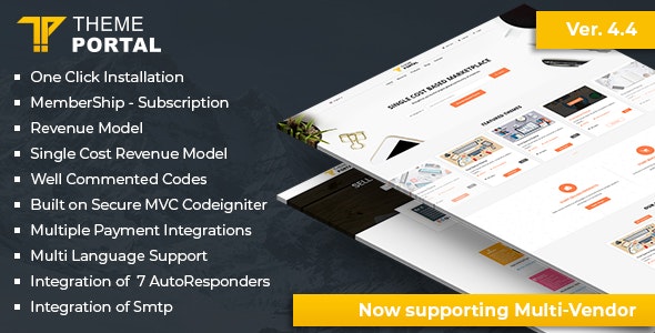 Theme Portal Marketplace v4.4 - Sell Digital Products ,Themes, Plugins ,Scripts - Multi Vendor » Premium Scripts, Plugins & Mobile