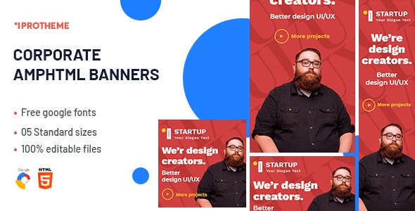 Corporate AMPHTML Banners Ads Template v1.0 &raquo; Premium Scripts, Plugins &amp; Mobile