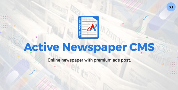 Active Newspaper CMS v3.1 - nulled &raquo; Premium Scripts, Plugins &amp; Mobile