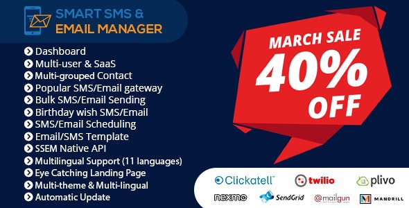 Smart SMS & Email Manager (SSEM) v4.1 - nulled &raquo; Premium Scripts, Plugins &amp; Mobile