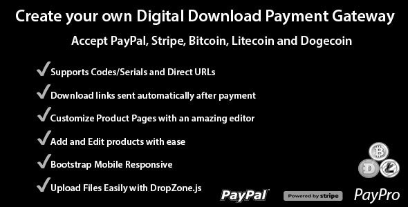 PayPro v1.3.0 - Your Own Digital Download Payment Gateway » Premium Scripts, Plugins & Mobile