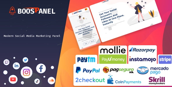 BoostPanel v1.0 - SMM Panel Script » Premium Scripts, Plugins & Mobile