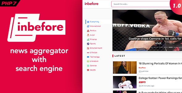 InBefore v1.0.6 - News Aggregator with Search Engine - nulled » Premium Scripts, Plugins & Mobile