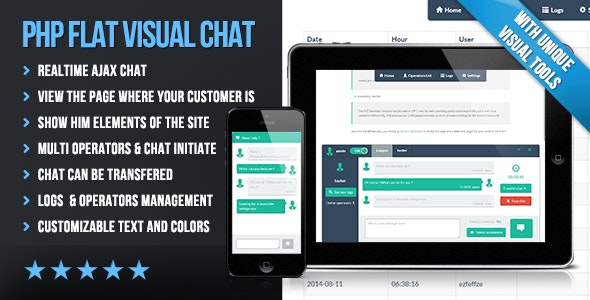 PHP Flat Visual Live Chat v4.231 » Premium Scripts, Plugins & Mobile