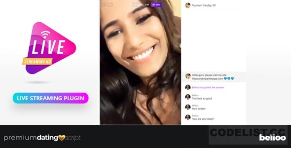 Live Streaming Plugin v1.0 - Belloo Dating Software » Premium Scripts, Plugins & Mobile