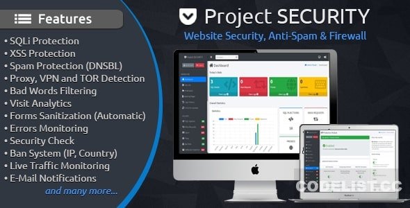 Project SECURITY v4.2 – Website Security, Anti-Spam & Firewall » Premium Scripts, Plugins & Mobile