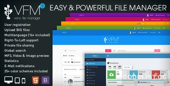 Veno File Manager v3.6.1 - host and share files &raquo; Premium Scripts, Plugins &amp; Mobile