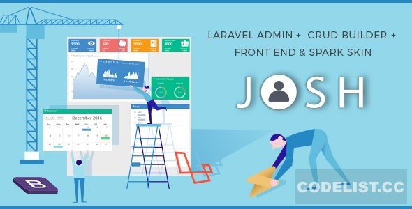 Josh v7.1.8 - Laravel Admin Template + Front End + CRUD » Premium Scripts, Plugins & Mobile