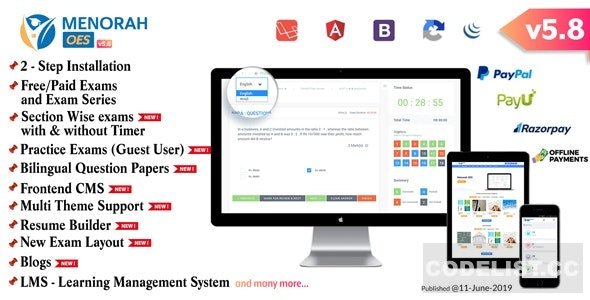 MenorahOES v5.8 - Online Learning and Examination System » Premium Scripts, Plugins & Mobile