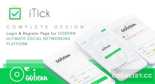 iTick v1.0 - Login and Register Page for oobenn » Premium Scripts, Plugins & Mobile