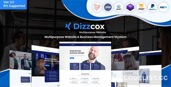 Dizzcox v2.2 - Multipurpose Website & Business Management System CMS » Premium Scripts, Plugins & Mobile