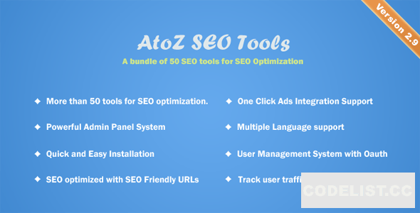 AtoZ SEO Tools v3.2 - Search Engine Optimization Tools - nulled » Premium Scripts, Plugins & Mobile