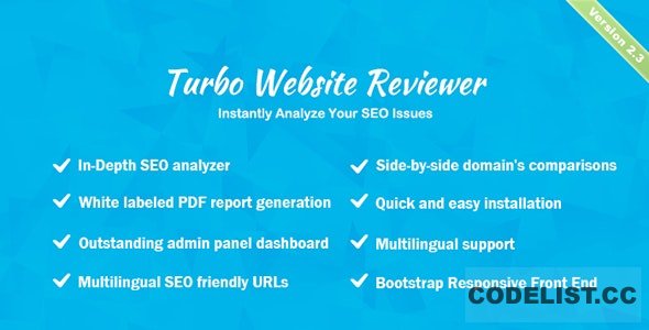 Turbo Website Reviewer v2.3 - In-depth SEO Analysis Tool - nulled » Premium Scripts, Plugins & Mobile