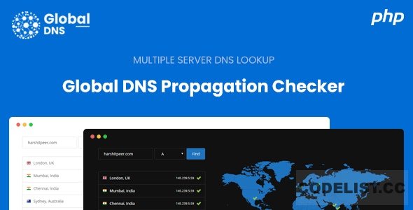 Global DNS v2.8.0 - Multiple Server - DNS Propagation Checker - PHP - nulled » Premium Scripts, Plugins & Mobile