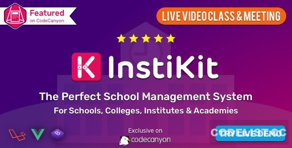 InstiKit School v2.9.0 - School Management System & School ERP - nulled » Premium Scripts, Plugins & Mobile