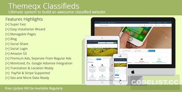 Themeqx v5.0 - Advanced PhP Laravel Classified ads cms » Premium Scripts, Plugins & Mobile