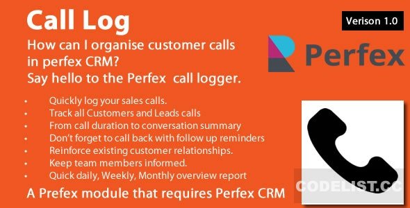Call Log module for Perfex CRM v1.0 » Premium Scripts, Plugins & Mobile