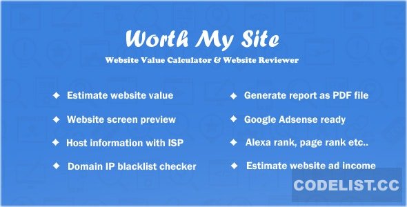 Worth My Site v1.9.9 - Website Value Calculator - nulled &raquo; Premium Scripts, Plugins &amp; Mobile