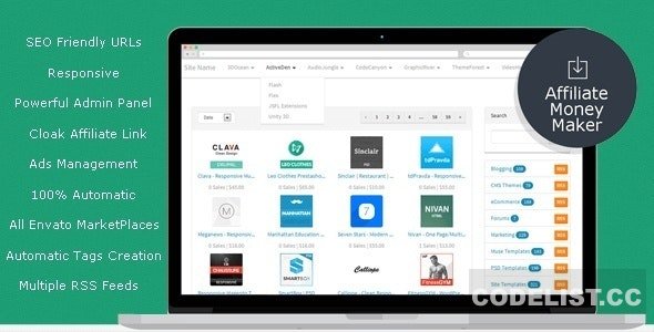 Envato Affiliate Money Maker v1.4.4 » Premium Scripts, Plugins & Mobile