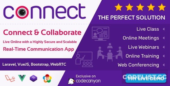 Connect v1.6.0 - Live Class, Meeting, Webinar, Online Training & Web Conference - nulled &raquo; Premium Scripts, Plugins &amp; Mobile