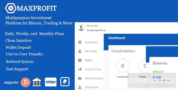 Max Profit v2.2 - Online Multipurpose Investment Platform » Premium Scripts, Plugins & Mobile