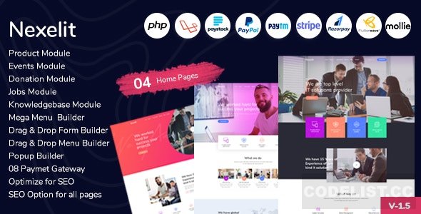 Nexelit v1.1 - Multipurpose Website & Business Management System CMS » Premium Scripts, Plugins & Mobile