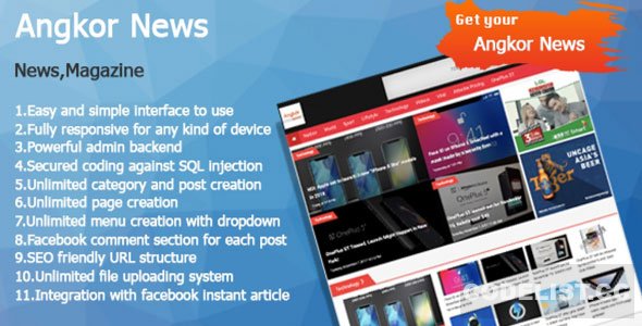 Angkor News v1.0 - News CMS PHP &raquo; Premium Scripts, Plugins &amp; Mobile