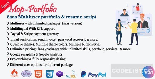 Mop v1.7 - My Portfolio / CV / Resume / vCard - nulled » Premium Scripts, Plugins & Mobile