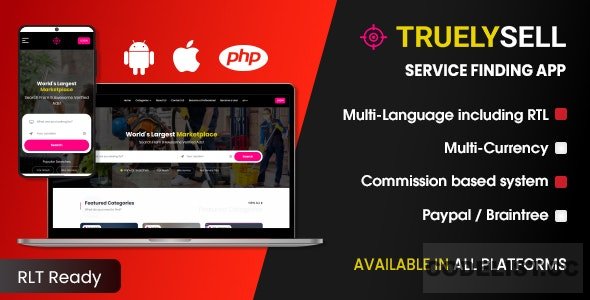 TruelySell v1.0.2 – On-demand Service Marketplace, nearby Service Finder and Bookings Web, Android and iOS &raquo; Premium Scripts, Plugins &amp; Mobile