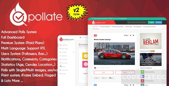 Pollate v2.0 - Premium Polls and Voting Platform &raquo; Premium Scripts, Plugins &amp; Mobile