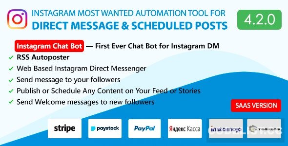 DM Pilot v4.2.0 - Instagram Chat Bot, Web Direct Messenger & Scheduled Posts » Premium Scripts, Plugins & Mobile