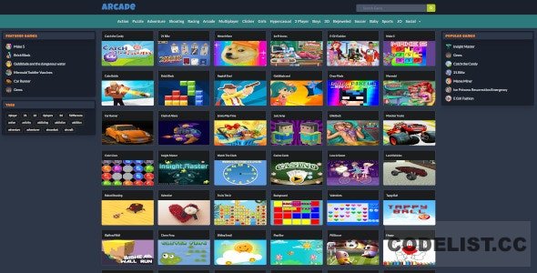 Mobile Responsive Arcade Site Script v1.6.0 » Premium Scripts, Plugins & Mobile