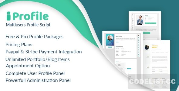 iProfile v1.6 - Multiuser Profile & Resume Script (SASS) » Premium Scripts, Plugins & Mobile