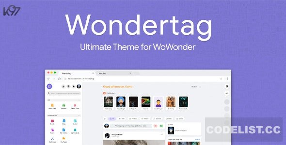 Wondertag v1.4.1 - The Ultimate WoWonder Theme » Premium Scripts, Plugins & Mobile