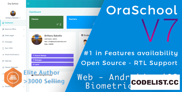 Ora School Suite v7.0 - Ultimate school management system » Premium Scripts, Plugins & Mobile