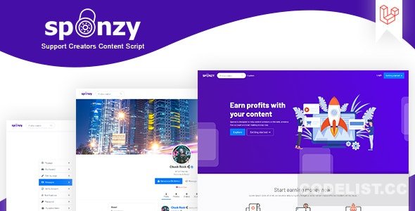Sponzy v1.1 - Support Creators Content Script » Premium Scripts, Plugins & Mobile
