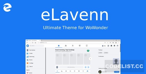 eLavenn v1.0 - The Ultimate WoWonder Theme &raquo; Premium Scripts, Plugins &amp; Mobile