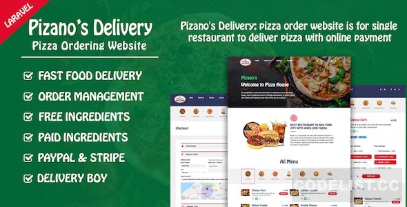 Pizano's Delivery v1.0 - Unlimited pizza order website » Premium Scripts, Plugins & Mobile